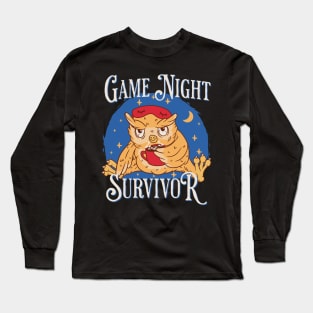 Funny Family Board Night  Game Host Game Night Survivor Long Sleeve T-Shirt